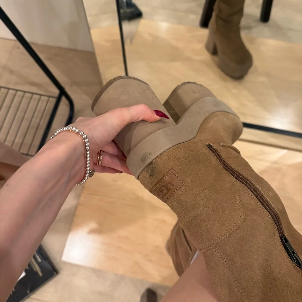 UGG Chestnut Tall Suede Over-the-Knee Boots - Picture 8 of 8